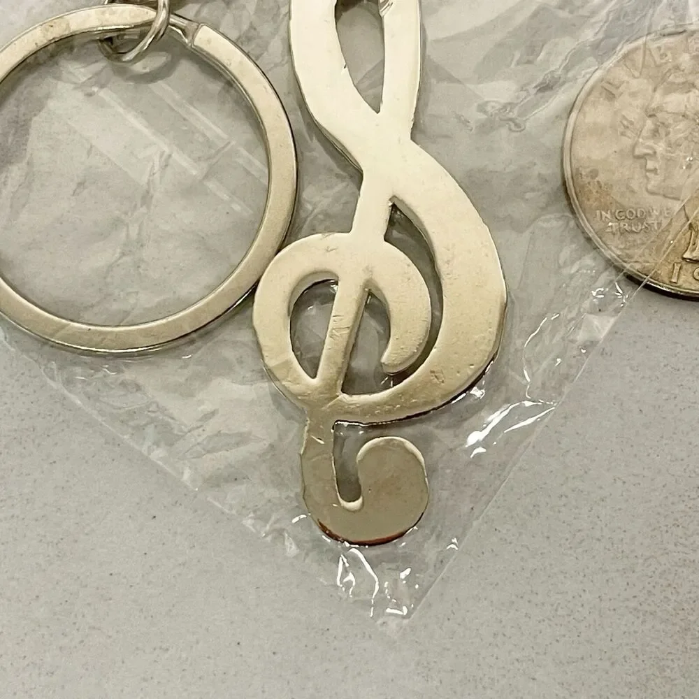 Treble Clef Symbol Music Musician Keychain Keyring